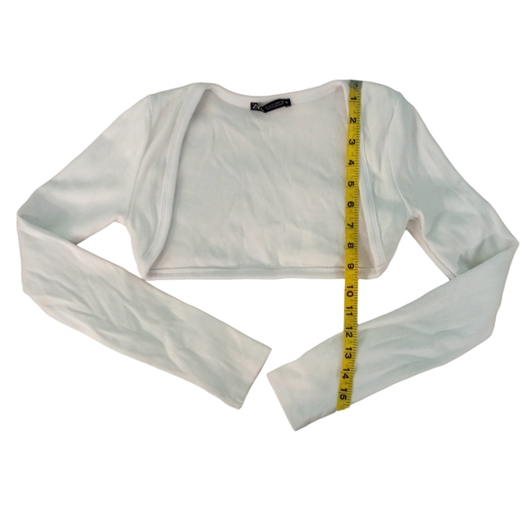 NWOT | Zara Long Sleeved Ribbed Bolero Arm Warmer | Small. - Picture 4 of 6